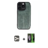 MARSİLYAN™- iPhone 16 Pro Max Kılıf Zirve Yansıma Serisi - Şeffaf 360 Full Body Arka Koruyucu + PVD Metal Kamera Lens - GD