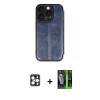 MARSİLYAN™- iPhone 16 Pro Max Kılıf Zirve Yansıma Serisi - Şeffaf 360 Full Body Arka Koruyucu + PVD Metal Kamera Lens - GD