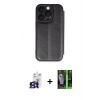 MARSİLYAN™- iPhone 16 Pro Max Kılıf Zirve Yansıma Serisi - Şeffaf 360 Full Body Arka Koruyucu + Bilvis Titan Kamera Lens - TMGI