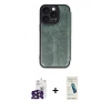 MARSİLYAN™- iPhone 16 Pro Max Kılıf Zirve Yansıma Serisi - Şeffaf Pasifik Cam Ekran Koruyucu + Bilvis Titan Kamera Lens - SH