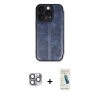 MARSİLYAN™- iPhone 16 Pro Max Kılıf Zirve Yansıma Serisi - Şeffaf Pasifik Cam Ekran Koruyucu + Pers Alüminyum Kamera Lens - GI