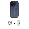 MARSİLYAN™- iPhone 16 Pro Max Kılıf Zirve Yansıma Serisi - Şeffaf Pasifik Cam Ekran Koruyucu + Pers Alüminyum Kamera Lens - GS