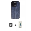 MARSİLYAN™- iPhone 16 Pro Max Kılıf Zirve Yansıma Serisi - Şeffaf Pasifik Cam Ekran Koruyucu + PVD Metal Kamera Lens - SH