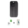 MARSİLYAN™- iPhone 16 Pro Max Kılıf Zirve Yansıma Serisi - Şeffaf Pasifik Cam Ekran Koruyucu + Raze Metal Kamera Lens - BZ