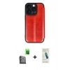 MARSİLYAN™- iPhone 16 Pro Max Kılıf Zirve Yansıma Serisi - Şeffaf Pasifik Cam Ekran Koruyucu + Raze Metal Kamera Lens - SH