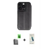 MARSİLYAN™- iPhone 16 Pro Max Kılıf Zirve Yansıma Serisi - Şeffaf Pasifik Cam Ekran Koruyucu + Raze Metal Kamera Lens - SH
