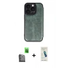 MARSİLYAN™- iPhone 16 Pro Max Kılıf Zirve Yansıma Serisi - Şeffaf Pasifik Cam Ekran Koruyucu + Raze Metal Kamera Lens - SH