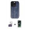 MARSİLYAN™- iPhone 16 Pro Max Kılıf Zirve Yansıma Serisi - Siyah 360 Mat Full Body Arka Koruyucu + Bilvis Titan Kamera Lens - GS
