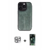 MARSİLYAN™- iPhone 16 Pro Max Kılıf Zirve Yansıma Serisi - Siyah 360 Mat Full Body Arka Koruyucu + Pers Alüminyum Kamera Lens - GI
