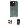 MARSİLYAN™- iPhone 16 Pro Max Kılıf Zirve Yansıma Serisi - Siyah 360 Mat Full Body Arka Koruyucu + Pers Alüminyum Kamera Lens - CLTM