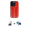 MARSİLYAN™- iPhone 16 Pro Max Kılıf Zirve Yansıma Serisi - Siyah 3D Antistatik Cam Ekran Koruyucu + Bilvis Titan Kamera Lens - TMGI