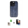 MARSİLYAN™- iPhone 16 Pro Max Kılıf Zirve Yansıma Serisi - Siyah 3D Antistatik Mat Seramik Nano Ekran Koruyucu + Raze Metal Kamera Lens - NLGY
