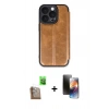 MARSİLYAN™- iPhone 16 Pro Max Kılıf Zirve Yansıma Serisi - Siyah 3D Antistatik Mat Seramik Nano Ekran Koruyucu + Raze Metal Kamera Lens - CLTM