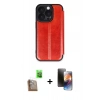 MARSİLYAN™- iPhone 16 Pro Max Kılıf Zirve Yansıma Serisi - Siyah 3D Antistatik Mat Seramik Nano Ekran Koruyucu + Raze Metal Kamera Lens - CLTM