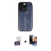 MARSİLYAN™- iPhone 16 Pro Max Kılıf Zirve Yansıma Serisi - Siyah 3D Antistatik Mat Seramik Nano Ekran Koruyucu + Bilvis Titan Kamera Lens - GS