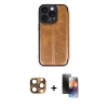 MARSİLYAN™- iPhone 16 Pro Max Kılıf Zirve Yansıma Serisi - Siyah 3D Antistatik Mat Seramik Nano Ekran Koruyucu + Pers Alüminyum Kamera Lens - CLTM