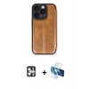 MARSİLYAN™- iPhone 16 Pro Max Kılıf Zirve Yansıma Serisi - Siyah 3D Antistatik Seramik Nano Ekran Koruyucu + PVD Metal Kamera Lens - GS