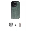 MARSİLYAN™- iPhone 16 Pro Max Kılıf Zirve Yansıma Serisi - Siyah Bilvis 3D Cam Ekran Koruyucu + Pers Alüminyum Kamera Lens - GI