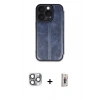 MARSİLYAN™- iPhone 16 Pro Max Kılıf Zirve Yansıma Serisi - Siyah Bilvis 3D Cam Ekran Koruyucu + Pers Alüminyum Kamera Lens - GI