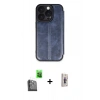 MARSİLYAN™- iPhone 16 Pro Max Kılıf Zirve Yansıma Serisi - Siyah Bilvis 3D Cam Ekran Koruyucu + Siyah Raze Metal Kamera Lens