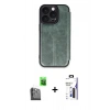 MARSİLYAN™- iPhone 16 Pro Max Kılıf Zirve Yansıma Serisi - Siyah Bilvis 3X AR Hayalet Cam Ekran Koruyucu + Raze Metal Kamera Lens - SH