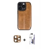 MARSİLYAN™- iPhone 16 Pro Max Kılıf Zirve Yansıma Serisi - Siyah Bilvis 3X AR Hayalet Cam Ekran Koruyucu + Pers Alüminyum Kamera Lens - CLTM