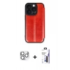MARSİLYAN™- iPhone 16 Pro Max Kılıf Zirve Yansıma Serisi - Siyah Bilvis 3X AR Hayalet Cam Ekran Koruyucu + Pers Alüminyum Kamera Lens - GS