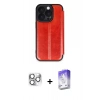 MARSİLYAN™- iPhone 16 Pro Max Kılıf Zirve Yansıma Serisi - Siyah Bilvis 5in1 3D Magic Cam Ekran Koruyucu + Pers Alüminyum Kamera Lens - GS