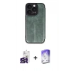 MARSİLYAN™- iPhone 16 Pro Max Kılıf Zirve Yansıma Serisi - Siyah Bilvis 5in1 3D Magic Cam Ekran Koruyucu + Bilvis Titan Kamera Lens - SH