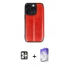 MARSİLYAN™- iPhone 16 Pro Max Kılıf Zirve Yansıma Serisi - Siyah Bilvis 5in1 3D Magic Cam Ekran Koruyucu + PVD Metal Kamera Lens - GD