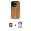 MARSİLYAN™- iPhone 16 Pro Max Kılıf Zirve Yansıma Serisi - Siyah Bilvis 5in1 3D Magic Cam Ekran Koruyucu + PVD Metal Kamera Lens - SH