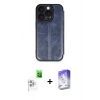 MARSİLYAN™- iPhone 16 Pro Max Kılıf Zirve Yansıma Serisi - Siyah Bilvis 5in1 3D Magic Cam Ekran Koruyucu + Raze Metal Kamera Lens - BZ