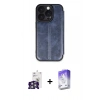 MARSİLYAN™- iPhone 16 Pro Max Kılıf Zirve Yansıma Serisi - Siyah Bilvis 5in1 3D Magic Cam Ekran Koruyucu + Bilvis Titan Kamera Lens - GS