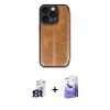 MARSİLYAN™- iPhone 16 Pro Max Kılıf Zirve Yansıma Serisi - Siyah Bilvis 5in1 5D Magic Hayalet Cam Ekran Koruyucu + Titanyum Gri Bilvis Titan Kamera Lens