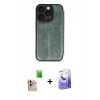 MARSİLYAN™- iPhone 16 Pro Max Kılıf Zirve Yansıma Serisi - Siyah Bilvis 5in1 5D Magic Hayalet Cam Ekran Koruyucu + Raze Metal Kamera Lens - NLGY