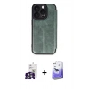 MARSİLYAN™- iPhone 16 Pro Max Kılıf Zirve Yansıma Serisi - Siyah Bilvis 5in1 5D Magic Hayalet Cam Ekran Koruyucu + Bilvis Titan Kamera Lens - GS