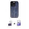 MARSİLYAN™- iPhone 16 Pro Max Kılıf Zirve Yansıma Serisi - Siyah Bilvis 5in1 5D Magic Hayalet Cam Ekran Koruyucu + Bilvis Titan Kamera Lens - SH