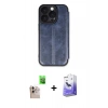 MARSİLYAN™- iPhone 16 Pro Max Kılıf Zirve Yansıma Serisi - Siyah Bilvis 5in1 5D Magic Hayalet Cam Ekran Koruyucu + Raze Metal Kamera Lens - NLGY