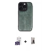 MARSİLYAN™- iPhone 16 Pro Max Kılıf Zirve Yansıma Serisi - Siyah Bilvis Hayalet Cam Ekran Koruyucu + Bilvis Titan Kamera Lens - TMGI