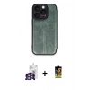 MARSİLYAN™- iPhone 16 Pro Max Kılıf Zirve Yansıma Serisi - Siyah Buffer Cam Ekran Koruyucu + Bilvis Titan Kamera Lens - GS