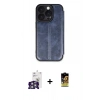 MARSİLYAN™- iPhone 16 Pro Max Kılıf Zirve Yansıma Serisi - Siyah Buffer Cam Ekran Koruyucu + Bilvis Titan Kamera Lens - GS