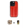MARSİLYAN™- iPhone 16 Pro Max Kılıf Zirve Yansıma Serisi - Siyah Buffer Cam Ekran Koruyucu + Çöl Titanyum Pers Alüminyum Kamera Lens