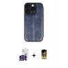 MARSİLYAN™- iPhone 16 Pro Max Kılıf Zirve Yansıma Serisi - Siyah Buffer Cam Ekran Koruyucu + Bilvis Titan Kamera Lens - SH