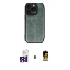 MARSİLYAN™- iPhone 16 Pro Max Kılıf Zirve Yansıma Serisi - Siyah Buffer Cam Ekran Koruyucu + Bilvis Titan Kamera Lens - SH