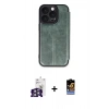 MARSİLYAN™- iPhone 16 Pro Max Kılıf Zirve Yansıma Serisi - Siyah Buffer Hayalet Cam Ekran Koruyucu + Bilvis Titan Kamera Lens - GS