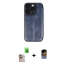 MARSİLYAN™- iPhone 16 Pro Max Kılıf Zirve Yansıma Serisi - Siyah Buffer Hayalet Cam Ekran Koruyucu + Raze Metal Kamera Lens - NLGY
