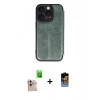 MARSİLYAN™- iPhone 16 Pro Max Kılıf Zirve Yansıma Serisi - Siyah Buffer Hayalet Cam Ekran Koruyucu + Raze Metal Kamera Lens - NLGY