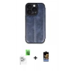 MARSİLYAN™- iPhone 16 Pro Max Kılıf Zirve Yansıma Serisi - Siyah Buffer Hayalet Cam Ekran Koruyucu + Raze Metal Kamera Lens - BZ
