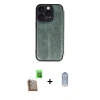 MARSİLYAN™- iPhone 16 Pro Max Kılıf Zirve Yansıma Serisi - Siyah Joko Magic 5D Cam + Çöl Titanyum Raze Metal Kamera Lens