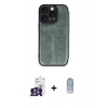 MARSİLYAN™- iPhone 16 Pro Max Kılıf Zirve Yansıma Serisi - Siyah Joko Magic 5D Cam + Gümüş Bilvis Titan Kamera Lens
